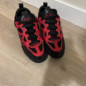 Louis Vuitton Red and Black Sneakers